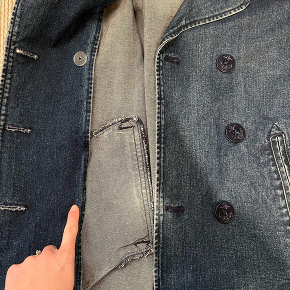Vintage Lauren Ralph Lauren Denim Double Breasted fisherman core jacket - Picture 14 of 14